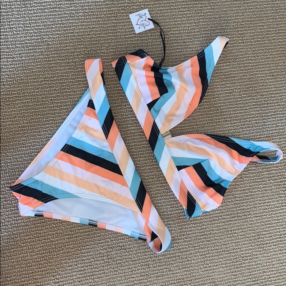Striped bikini